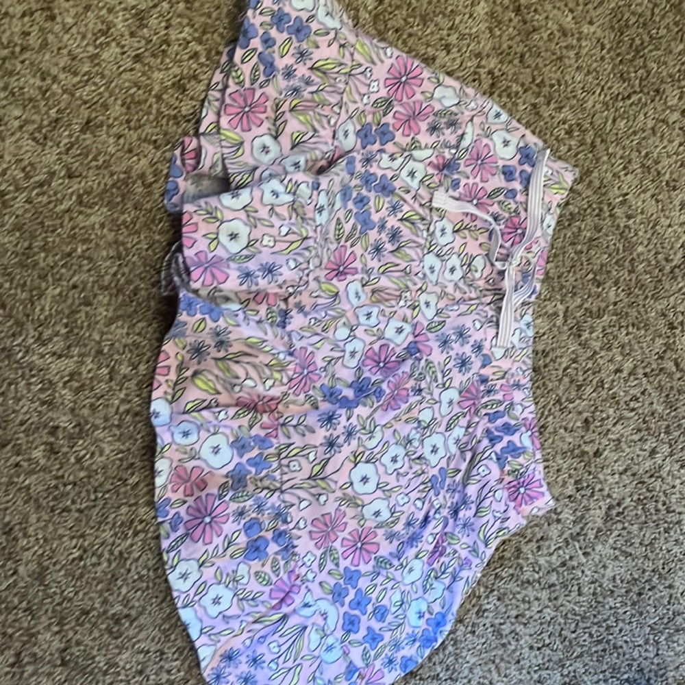 Pink blue flowers skort cat and jack